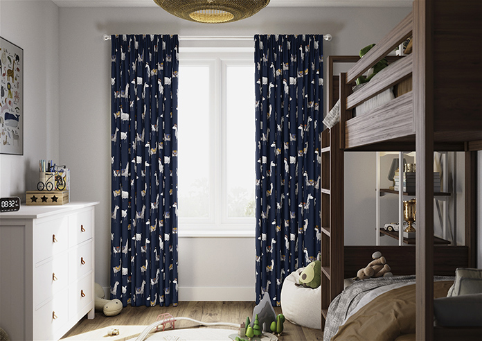 Alpaca, Indigo - Made to Measure Curtains - Image 3